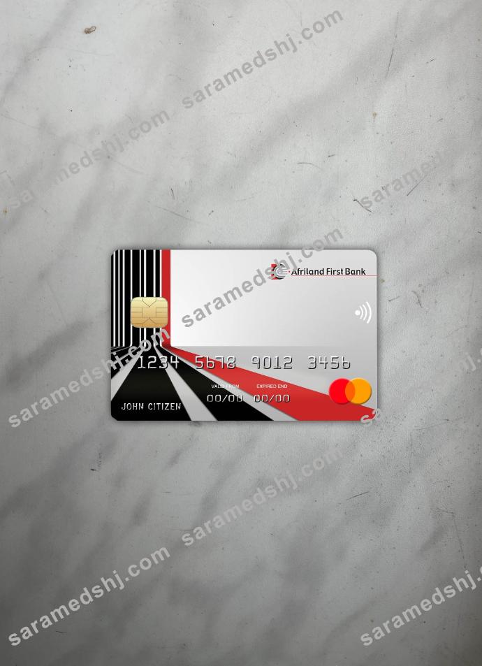 Cameroon Afriland First bank mastercard photolook front
